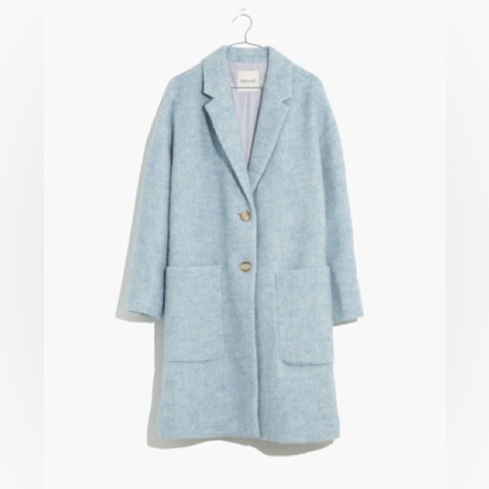 Madewell Light Blue Trench Coat